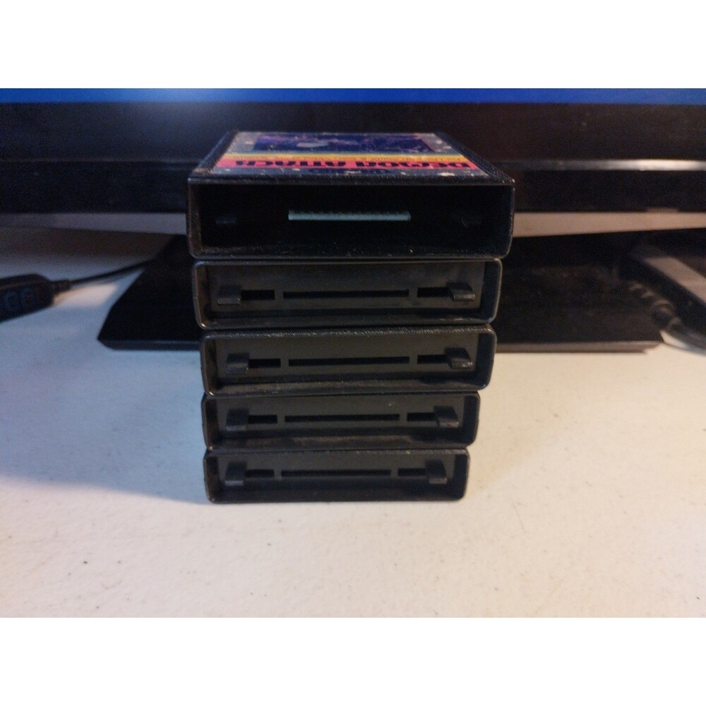 Atari 2600 Lot Of 5 Games - Tested & Work - Berzerk, Surround, Demon Attack - Picture 3 of 3